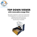 Flipper Top Down Viewer with Removable Orange Filter