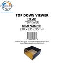 Flipper Top Down Viewer with Removable Orange Filter