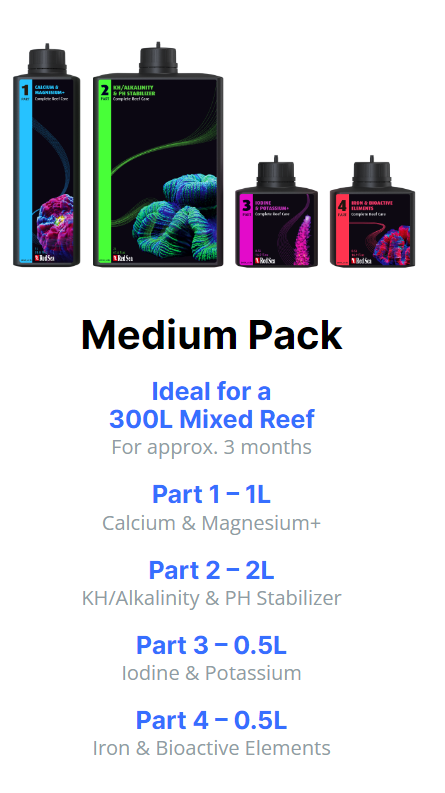 Red Sea Complete Reef Care - MEDIUM (300L tanks)