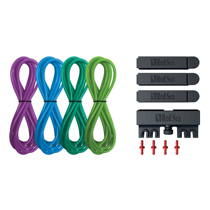 Red Sea ReefDose Deluxe 4 Colour Tubing & Accessories Kit - Blue-Green