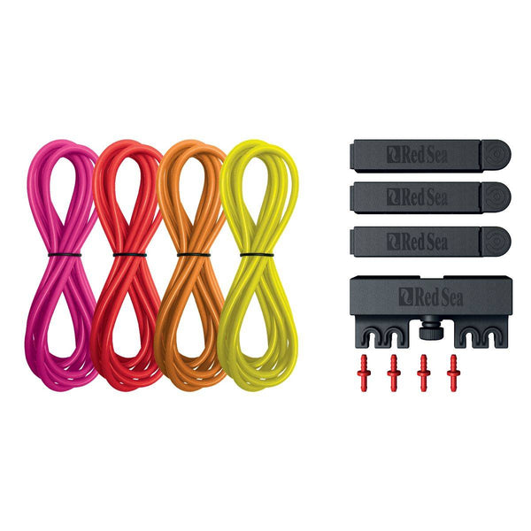 Red Sea ReefDose Deluxe 4 Colour Tubing & Accessories Kit - Red-Yellow Kit